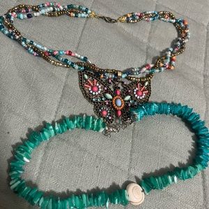 SET of HANDMADE beaded necklaces
